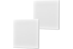 HENGBIRD Lot de 2 cache-prises encastrées - Blanc - Sans trou - Pour prises ou interrupteurs non utilisés - 8,6 x 8,6 cm