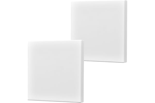 Vitt blindskydd infällt uttag skydd hålfritt uttagsskydd för oanvända uttag eller strömbrytare 2 stycken 8,6 x 8,6 cm