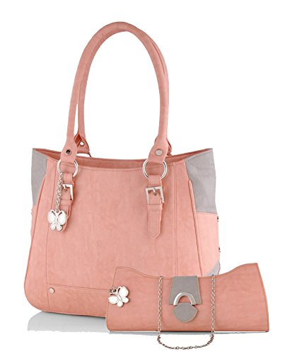 Butterflies Women’s Handbag (Peach) (BNS WB0163)