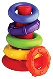 juegos caseros bebe 10 meses Anillos de colores brillantes que estimulan la percepción visual del bebé. Además, las diferentes texturas de las piezas ayudarán a estimular su desarrollo táctil