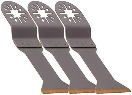 3 KROP Multi Tool Blades 44mm HSS Titanium Metal fits Bosch FEIN MultiMaster Erbauer Mac Allister Makita Milwaukee Parkside Workzone Worx Sonicrafter.