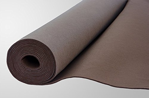 Filz, Filzstoff, Dekorationsfilz, Weicher Filz, Breite 150cm, Dicke 3mm, Meterware 0,5lfm – braun - 4