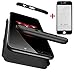 Produktbild AILZH iPhone 8(4.7") Hülle 360°Schutzhülle PC Hartschale Anti-Schock HandyHülle Anti-Kratz Stoßfänger 360 Grad Full-Cover Case Matte Schutzkasten+Gehärteter Glasfilm(4.7" Schwarz)