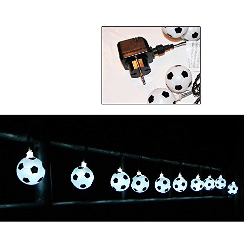 Party-Lichterkette 5 m mit 20x LED-Fußball für innen außen von Gartenpirat® - 4