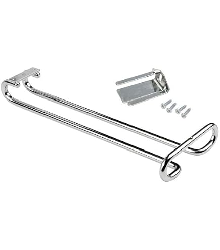 2 Pièces Porte Verres Suspendu 26cm - Support Verre à Pied En Métal Noir, Compatible Fond 4-9cm