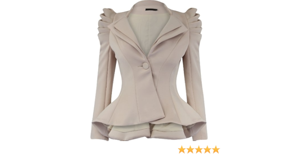 1 state puff shoulder blazer