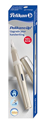 Pelikan 802758 Füllhalter Pelikano Up, Champagner, Feder M für Rechtshänder, inkl. Tintenpatrone - 4