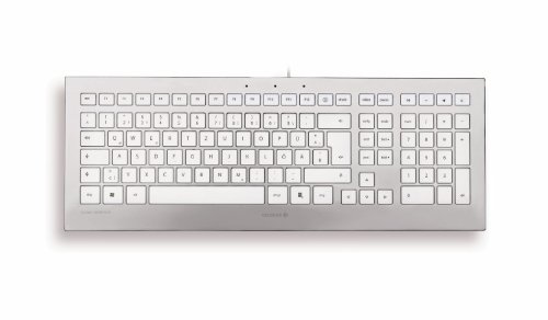 Ofertas para Cherry Strait Corded Keyboard - Teclado QWERTY Español -
Usb - 104 Teclas - Blanco, Plata en Amazon
