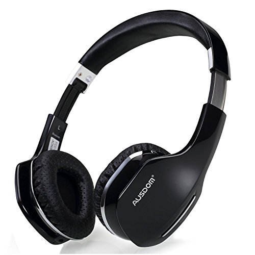 Preisvergleich Produktbild AUSDOM M07 Geschlossener Kopfhörer, Wireless Bluetooth, Bassverstärker, Faltbar, Ultralicht, Wireles + Kabel Kopfhörer mit Mikrofon für Streaming und Telefon