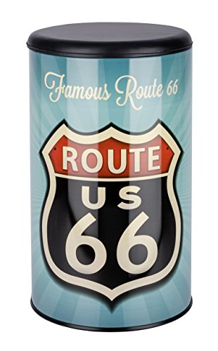 Wenko 21591100 Wäschetruhe Vintage Route 66 – Badhocker, Fassungsvermögen 54 L, Stahl, 35,5 x 60 x 35,5 cm, mehrfarbig - 2