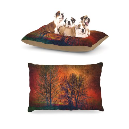 Kess-InHouse-Sylvia-Cook-Silhouettes-Fleece-Dog-Bed-30-by-40-Inch