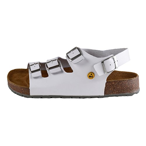 Wellness Komfort+ Herren Tieffußbett Sandalen ESD weiss - 2