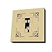 Produktbild lamp-in-a-box w0606-mng-decot "monograms-deco Buchstabe T" MDF Wand Kunst, 15,2 x 15,2 cm Multicolor