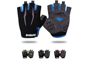 ‎GREBARLEY Grebarley Cycling gloves, non-slip and shock-absorbing mountain bike gloves, suitable for men, women