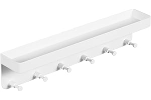 Operitacx Medal Hanger Display, Wall-Mounted Trophy Shelf with Hooks Medal Holder for Wall, Trophy and Medal Display Shelf for Trophy And Medal Display