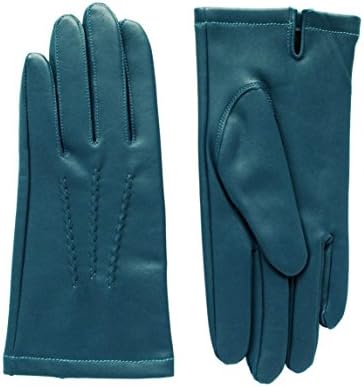 ZEN ELK Women's Sheepskin Leather Gloves (Small, TEAL)