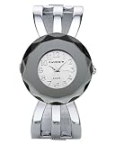 JSDDE Uhren,Damen Armbanduhr Chic Manschette Damenuhr Spangenuhr Hohl Band Armreif Armkette Uhr Quarzuhr,Silber