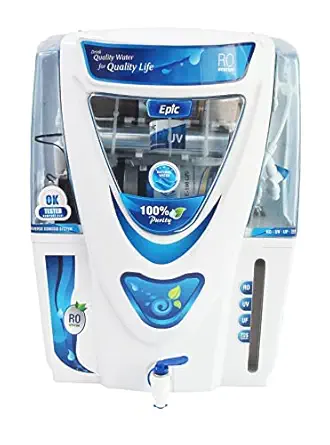 Aquagrand EPIC Cpper Filter + 15 L RO + UV + UF + TDS + copper filter Water Purifier | White,Blue