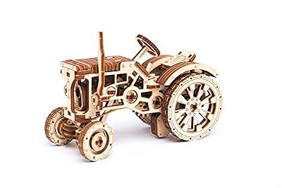 WOODEN.CITY Puzzle 3D Mécanique Modèle en Bois "Tractor" by Wooden.City | Maquette mécanique à Construire en 3D