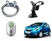 Auto Pearl Premium Quality Car Accessories Combo of Full Steel Towing Tow Cable 2000kgs 6mm Heavy Duty 4Mtr. & Godrej Click Car Air Freshner 9 ml - Green & Universal Car Windshield Mount Holder Mobile Stand. RS.805.00