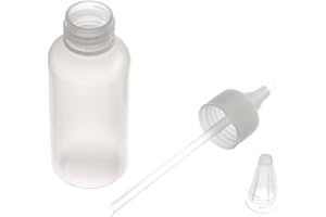 SE 3 oz Gold Panning Bottle with 5" Nozzle - Durable Plastic Suction Tube for Efficient Gold Flake Recovery, Perfect for Prospectors and Hobbyists