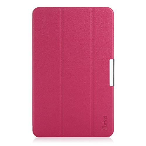 iHarbort® Samsung Galaxy Tab E 9.6 Hülle – Ultra Slim Leder Tasche Hülle Etui Schutzhülle Für Samsung Galaxy Tab E 9.6 Zoll T560 T565 Case Cover Holder (Galaxy Tab E 9.6, hot pink) - 7