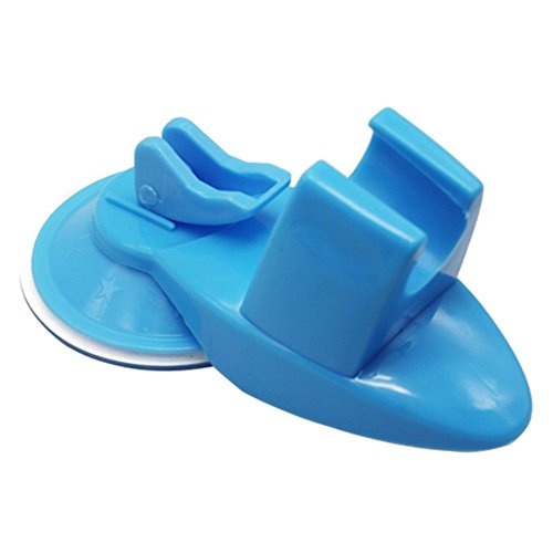 GGG Beweglich Universell Badezimmer Duschkopf Halter Vakuum Saugfuß Blau