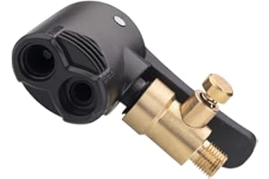 CaiHuaEr Dual Head Bike Valve Adapter, Bike Track Pump Tyre Air Pump Bike Pump Accessories Multi-use Connector Head Pump Adapter for Bicycle Bike Replacement Accessories