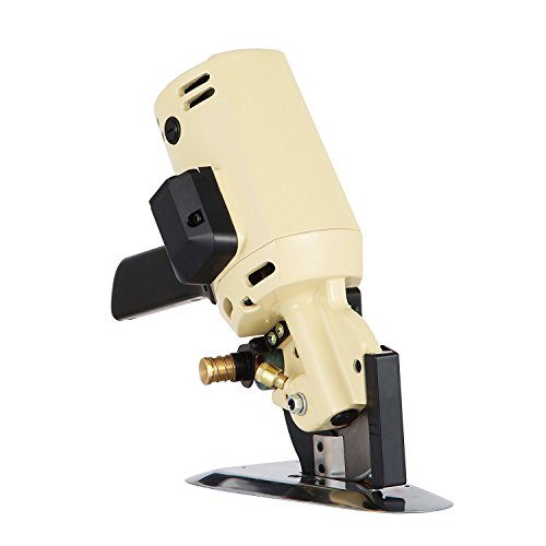 Vogvigo Máquina de Cortar Tela Eléctrico Portátil Cortadora de Tela Motor Cuchillo Redondo Máquina de Corte de Cuero/Papel Eléctrico 100mm - Vogvigo