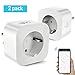 Produktbild GBlife intelligente WLAN Steckdose, Sprachsteuerung/Smart Life APP Fernbedienung Socket, kompatibel mit Amazon Alexa/Google Home/IFTTT (2 Pack) (2.32 x 2.32 x 1.42)