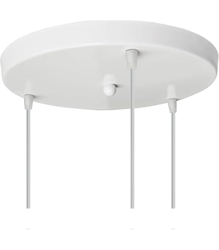 Rosace De Plafond En Bois D'hévéa 30 Cm - 3 Trous - Cache-fil Pour Lustre Et Suspensions - 11