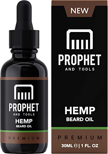 HEMP Beard Oil for Instant Relief, Hydration and Softer Fuller Quicker Facial Hair Growth - The All-In-One Conditioner and Shampoo-like Softener, Shine and Thicker Beards Grooming - SAFE TO USE