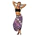 Produktbild Damen Hose, Frauen Beiläufige Sommer High Waist Baggy Boho Haremshose Aladinhose Yogahose Strecken Sporthose Freizeithose Casual Lange Hose Streetwear Outdoorhose (Lila1,One Size)