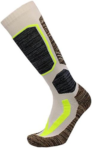 High Performance Wool Ski Socks – Outdoor Wool Skiing Socks, Snowboard Socks for Women (White)