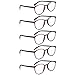 Produktbild Read Optics Lesebrille 5er Pack Runde Schildpatt Lesebrille 2.50: Herren/Damen Retro Ready Leser Spektakel in leichte, haltbare Full-Frame-Polycarbonat + Premium optische Qualität Linsen