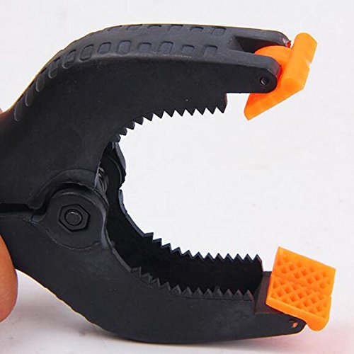 Bermud 2 Stück Leimzwingen Klemmzwingen Leimklemme Federzwinge PVC 6″ / 150mm – Schwarz - 3