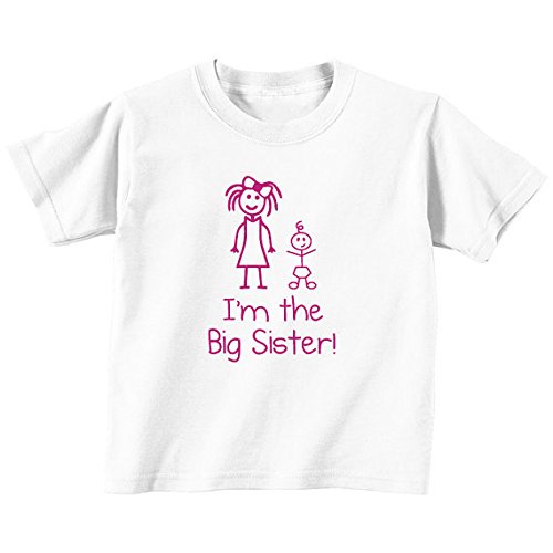 I'm The Big Sister White Tshirt Baby Toddler Kids Available in Sizes from 0-6 Months New Baby Brother Gift