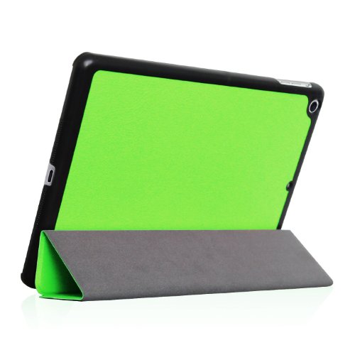 Invero® Premium Leder Smart Cover Case Schutzhülle Etui Tasche für Apple Ipad Air / Ipad 5 5th Gen mit Rückenschutz und Unterstützt Sleep / Wake Funktion umfasst Displayschutzfolie & Stylus (Grün / Green) - 7