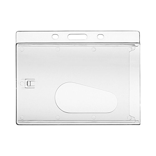 Macemaro Trading - Funda para tarjeta identificativa con clip de sujeci n Macemaro Trading - Funda para tarjeta identificativa con clip de sujeci n