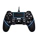 Price comparison product image ALLCACA PS4 USB Wired Game Controller Practical Wired Gamepads Premium Wired Game Controllers for Sony PlayStation 4, Black and Blue
