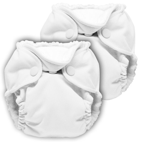 Lil Joey 2 Pack All-in-One Cloth Diaper, White
