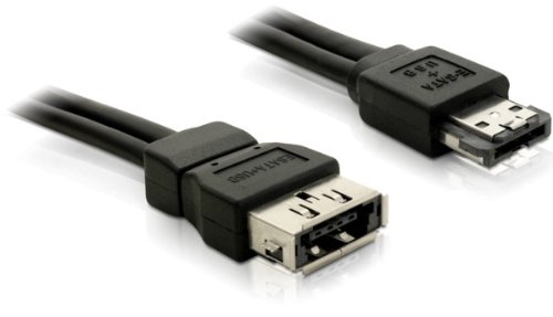 DELOCK Power Over eSATA Verlaengerungskabel Stecker-Buchse 1m