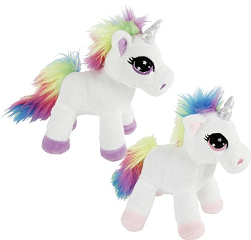 Preisvergleich Produktbild Einhorn aus Plüsch LUNA ca. 18 cm weiss