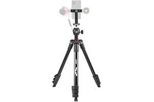 JOBY Compact Light Kit, Treppiede Smartphone/Fotocamere con Testa a Sfera, Supporto per Smartphone Universale, Borsa di Trasporto, per CSC, Reflex, Mirrorless, Smartphone, Nero, Capacità 1,5 Kg