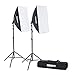 Price comparison product image Fovitec StudioPro – 2 x 51x71cm EZ Setup Softbox Studio Video Photography Lights w/850 Watt Equivalent Total Output - [Automatic Pop-Up][Continuous][85 W Bulbs] SPK10-072