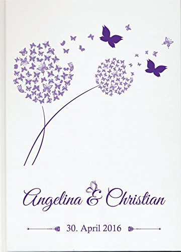 Personalisiertes Gästebuch für Ihre Hochzeit Hochzeitsbuch individuell mit eigenen Namen Fotoalbum Mr Mrs Wedding (Motiv 50, 96 Seiten/ 48 Blatt)