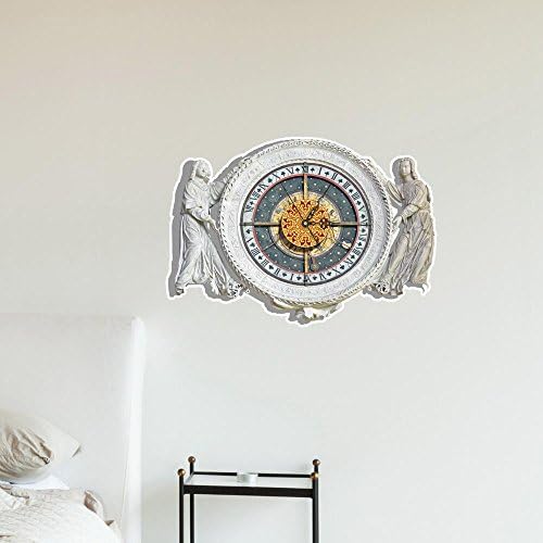 YYH Modern/Contemporary Houses 3D Wall Sticker Statues Clock Home Furnishing Bedroom Wall Clock