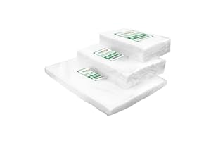 VacFreKep 150 Buste 15x25cm(50) e 20x30cm(50) e 28x40cm(50) Buste Sottovuoto Alimenti,Sacchetti Sottovuoto per Alimenti,Sacchi Sottovuoto Alimenti senza BPA