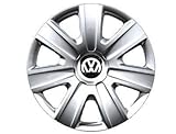 Farbe: Brilliantsilber Original Volkswagen Ersatzteile VW Polo Radkappen Satz 14 Zoll, Original Zubehör (Polo 6R/6C/9N, Fox)