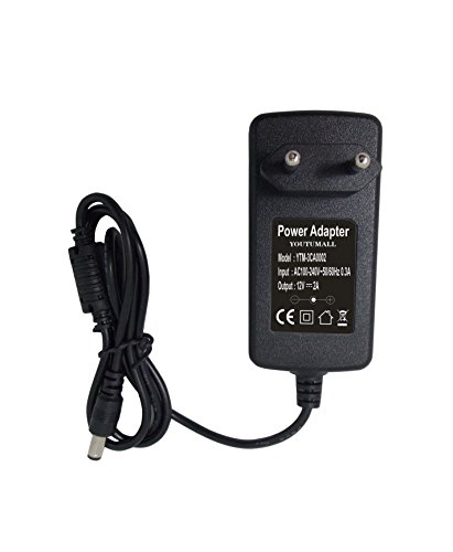 Youtumall 12V 2A Stecker Netzteil AC Adapter für Drucker, Scanner, Router, Fax, LED Lichterkette,IP Kamera, Festplatte - 2
